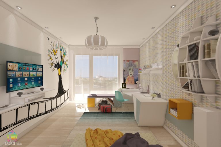 Proiectare 3D Constanta - Design Dormitor tineri